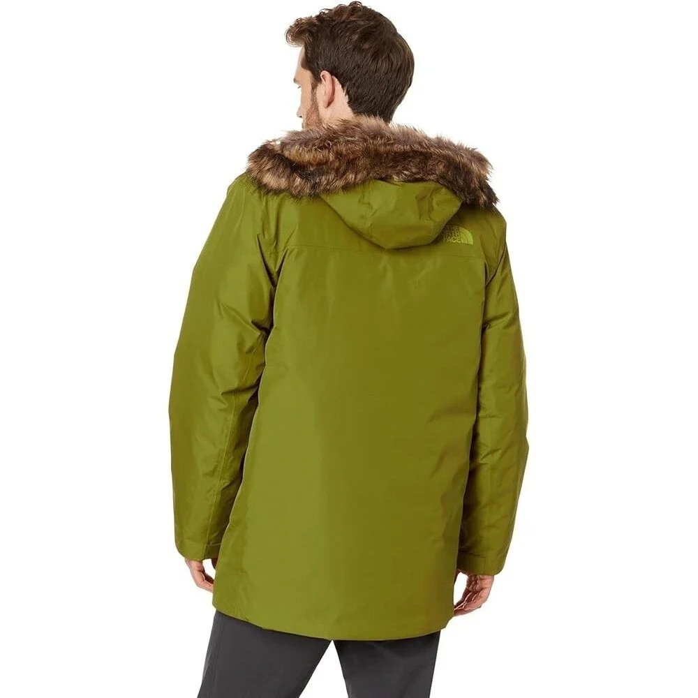 The North Face Arctic GORE-TEX Parka Jacket Men 2XL Sulphur Moss Full Zip ASM130
